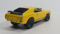 1998 Hot Wheels First Editions Mustang Mach I Yellow Die Cast Toy Muscle Car Vehicle