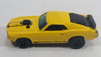 1998 Hot Wheels First Editions Mustang Mach I Yellow Die Cast Toy Muscle Car Vehicle