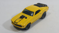 1998 Hot Wheels First Editions Mustang Mach I Yellow Die Cast Toy Muscle Car Vehicle