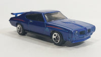 2011 Hot Wheels '70 Pontiac GTO Judge Metallic Blue Die Cast Toy Car Vehicle