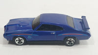 2011 Hot Wheels '70 Pontiac GTO Judge Metallic Blue Die Cast Toy Car Vehicle