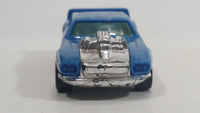 2011 Hot Wheels 3-Lane Super Speedway Exclusive Rivited Light Blue Die Cast Toy Car Vehicle