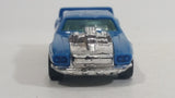 2011 Hot Wheels 3-Lane Super Speedway Exclusive Rivited Light Blue Die Cast Toy Car Vehicle