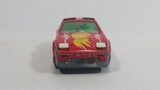 Vintage Majorette Nissan 300 ZX Turbo T-Top No. 241 Red Die Cast Toy Car Vehicle with Opening Doors and Moving Headlights 1/62 Scale