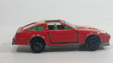 Vintage Majorette Nissan 300 ZX Turbo T-Top No. 241 Red Die Cast Toy Car Vehicle with Opening Doors and Moving Headlights 1/62 Scale