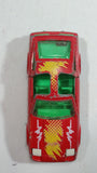 Vintage Majorette Nissan 300 ZX Turbo T-Top No. 241 Red Die Cast Toy Car Vehicle with Opening Doors and Moving Headlights 1/62 Scale