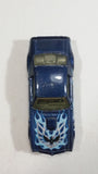 2013 Hot Wheels HW Work Shop Muscle Mania '73 Pontiac Firebird Trans Am Metalflake Dark Blue Die Cast Toy Muscle Car Vehicle