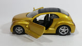 2000 New Ray City Cruiser Daimler Chrysler Pronto Metalflake Yellow Gold 1:32 Scale Die Cast Toy Car Vehicle