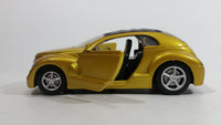 2000 New Ray City Cruiser Daimler Chrysler Pronto Metalflake Yellow Gold 1:32 Scale Die Cast Toy Car Vehicle