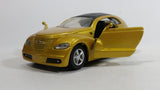 2000 New Ray City Cruiser Daimler Chrysler Pronto Metalflake Yellow Gold 1:32 Scale Die Cast Toy Car Vehicle