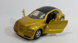 2000 New Ray City Cruiser Daimler Chrysler Pronto Metalflake Yellow Gold 1:32 Scale Die Cast Toy Car Vehicle