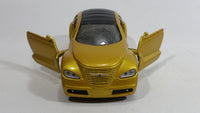 2000 New Ray City Cruiser Daimler Chrysler Pronto Metalflake Yellow Gold 1:32 Scale Die Cast Toy Car Vehicle