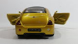 2000 New Ray City Cruiser Daimler Chrysler Pronto Metalflake Yellow Gold 1:32 Scale Die Cast Toy Car Vehicle