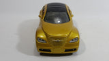 2000 New Ray City Cruiser Daimler Chrysler Pronto Metalflake Yellow Gold 1:32 Scale Die Cast Toy Car Vehicle