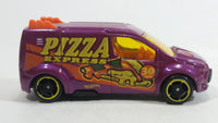 2017 Hot Wheels HW City Works Ford Transit Connect Van Pizza Express Purple Die Cast Toy Car Vehicle