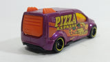 2017 Hot Wheels HW City Works Ford Transit Connect Van Pizza Express Purple Die Cast Toy Car Vehicle