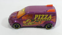 2017 Hot Wheels HW City Works Ford Transit Connect Van Pizza Express Purple Die Cast Toy Car Vehicle