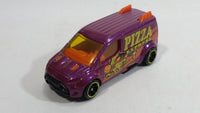 2017 Hot Wheels HW City Works Ford Transit Connect Van Pizza Express Purple Die Cast Toy Car Vehicle