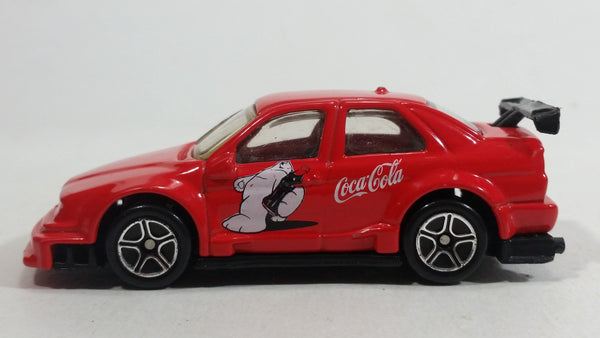 1999 Matchbox Coca-Cola Alfa Romeo 155 Coke Polar Bear Red Die Cast Toy Car Vehicle