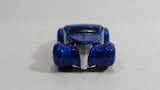 2005 Hot Wheels Crooze Ooz Coupe Blue with White Flames Die Cast Toy Car Vehicle