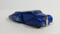 2005 Hot Wheels Crooze Ooz Coupe Blue with White Flames Die Cast Toy Car Vehicle