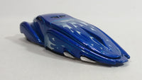 2005 Hot Wheels Crooze Ooz Coupe Blue with White Flames Die Cast Toy Car Vehicle