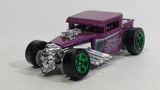 2012 Hot Wheels Batman Bone Shaker Purple Die Cast Toy Car Hot Rod Vehicle