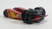 2011 Hot Wheels 4-Lane Elimination Race Duel Fueler #5 Metalflake Red Die Cast Toy Car Vehicle