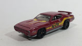 2014 Hot Wheels HW Workshop Performance '71 Plymouth Road Runner Dark Red Die Cast Toy Muscle Car Vehicle