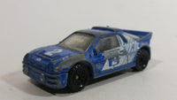 1990 Matchbox Ford RS200 Blue and White #2 Die Cast Toy Car Vehicle