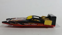 2015 Hot Wheels City Rescue H2GO Black Red Gold Die Cast Toy Speed Boat Watercraft Vehicle