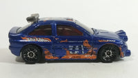 2011 Hot Wheels Wall Tracks Ford Escort Rally #71 Metallic Blue Die Cast Toy Car Vehicle