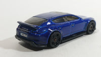 2014 Hot Wheels HW City Speed Team Porsche Panamera Blue Die Cast Toy Car Vehicle