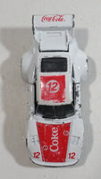 1988 Hartoy Coca Cola Coke Soda Pop Porsche 935 White Red #12 Die Cast Toy Car Vehicle with Opening Doors