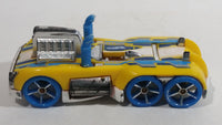 2013 Hot Wheels HW Imagination Future Fleet Semi-Psycho Yellow Die Cast Toy Car Vehicle