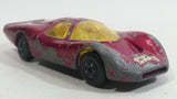 Vintage 1969 Lesney Matchbox Superfast Ford Group 6 Magenta Crimson Pink Die Cast Toy Car Vehicle