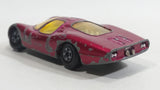 Vintage 1969 Lesney Matchbox Superfast Ford Group 6 Magenta Crimson Pink Die Cast Toy Car Vehicle