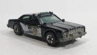 1982 Hot Wheels Sheriff Patrol Black Die Cast Toy Cop Police Car Vehicle