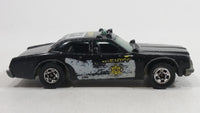 1982 Hot Wheels Sheriff Patrol Black Die Cast Toy Cop Police Car Vehicle