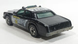 1982 Hot Wheels Sheriff Patrol Black Die Cast Toy Cop Police Car Vehicle