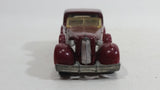 1983 Hot Wheels '35 Classic Caddy Cadillac Maroon Die Cast Toy Car Vehicle