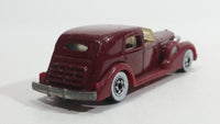 1983 Hot Wheels '35 Classic Caddy Cadillac Maroon Die Cast Toy Car Vehicle