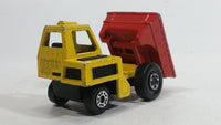 Vintage 1976 Matchbox Lesney Superfast Site Dumper Truck Yellow and Red No. 26 Die Cast Toy Car Construction Equipment Machinery Vehicle - Made in England