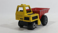 Vintage 1976 Matchbox Lesney Superfast Site Dumper Truck Yellow and Red No. 26 Die Cast Toy Car Construction Equipment Machinery Vehicle - Made in England