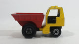 Vintage 1976 Matchbox Lesney Superfast Site Dumper Truck Yellow and Red No. 26 Die Cast Toy Car Construction Equipment Machinery Vehicle - Made in England