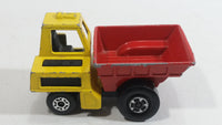 Vintage 1976 Matchbox Lesney Superfast Site Dumper Truck Yellow and Red No. 26 Die Cast Toy Car Construction Equipment Machinery Vehicle - Made in England