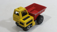 Vintage 1976 Matchbox Lesney Superfast Site Dumper Truck Yellow and Red No. 26 Die Cast Toy Car Construction Equipment Machinery Vehicle - Made in England