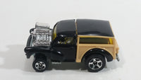 2001 Hot Wheels First Editions MG Rover Morris Wagon Black Tan Die Cast Toy Car Vehicle