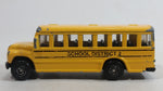 2010 Maisto Fresh Metal School District 2 School Bus Yellow Die Cast Toy Car Vehicle