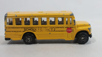 2010 Maisto Fresh Metal School District 2 School Bus Yellow Die Cast Toy Car Vehicle